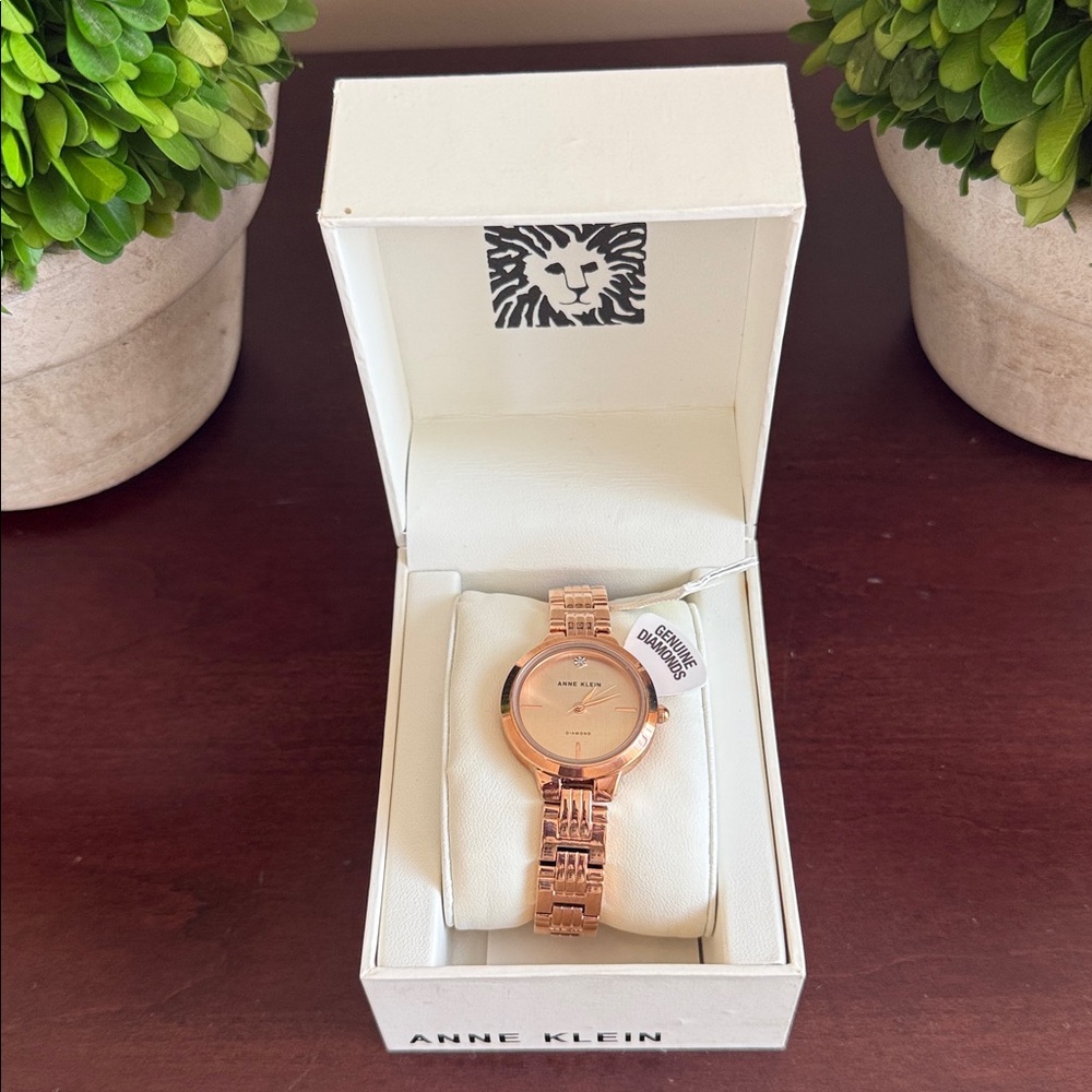 ANN KLEIN ROSE GOLD-TONE WATCH 🌟NWT🌟 - Picture 9 of 13